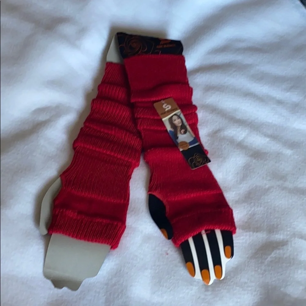 SALE 2/$27 Red Stretchy New Arm Warmers Bundle 2 or More Sale Items 4 Discount